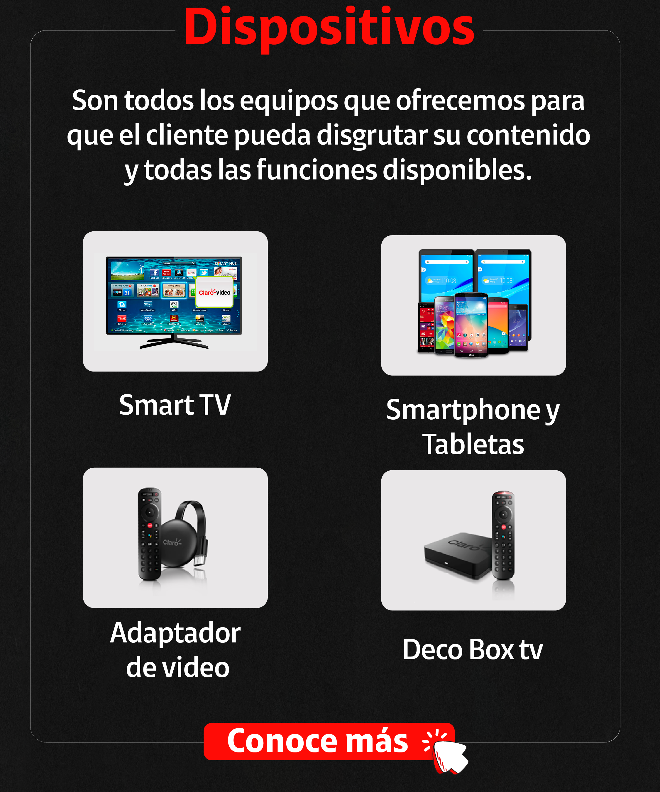 Como gerenciar os dispositivos conectados, Claro tv+ na Web Claro tv+ na  Web